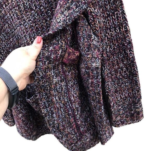 New Directions Womens Multicolor Acrylic Pullover Cowl Knit Sweater Large (L) NW - Picture 4 of 9
